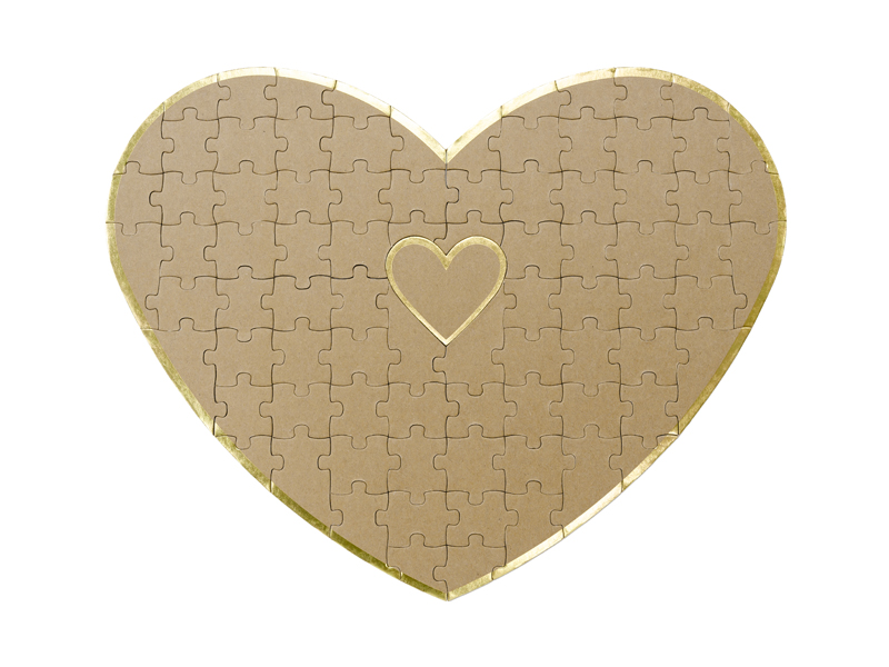 Księga gości puzzle - Serce, 45x35,5cm