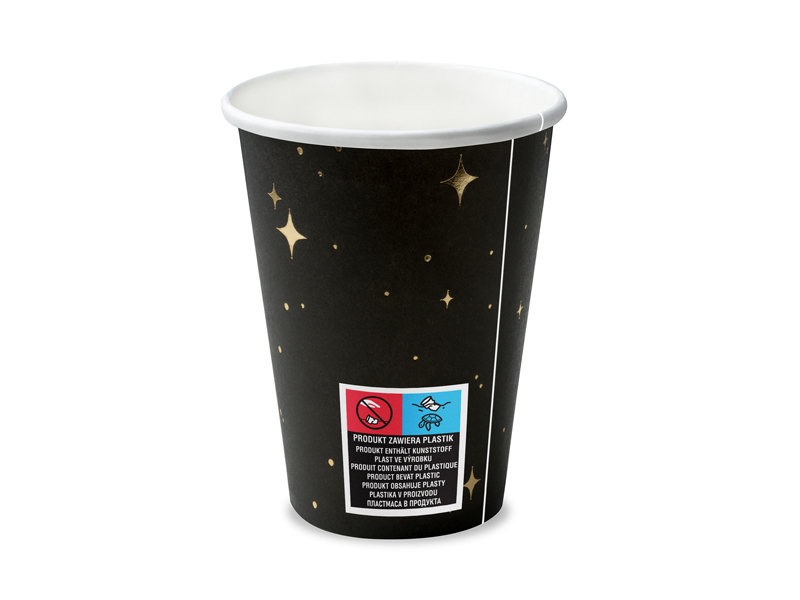 Kubeczki, czarny, 260 ml (1 op. / 6 szt.)