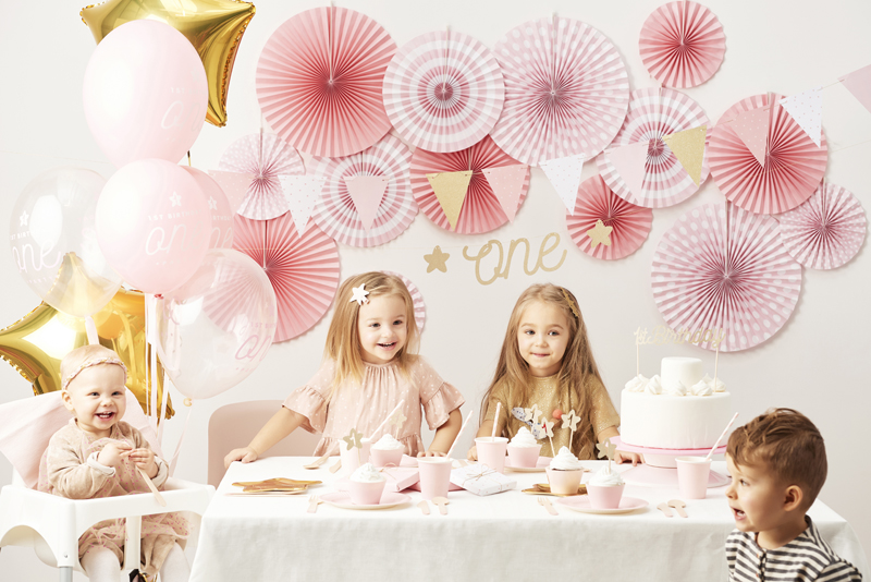 Topper na tort 1st Birthday, złoty