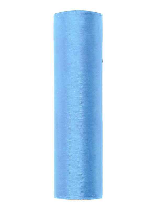 Organza Gładka, błękit, 0,16 x 9m (1 szt. / 9 mb.)