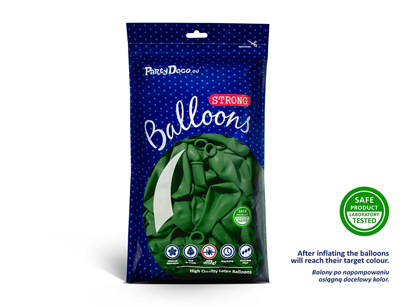 Balony Strong 27cm, Pastel Emerald Green (1 op. / 50 szt.)