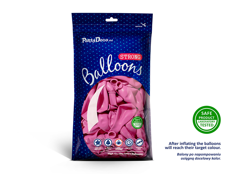 Balony Strong 27cm, Pastel Fuchsia (1 op. / 50 szt.)
