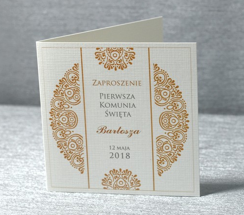 zaproszenie komunijne personalizowane