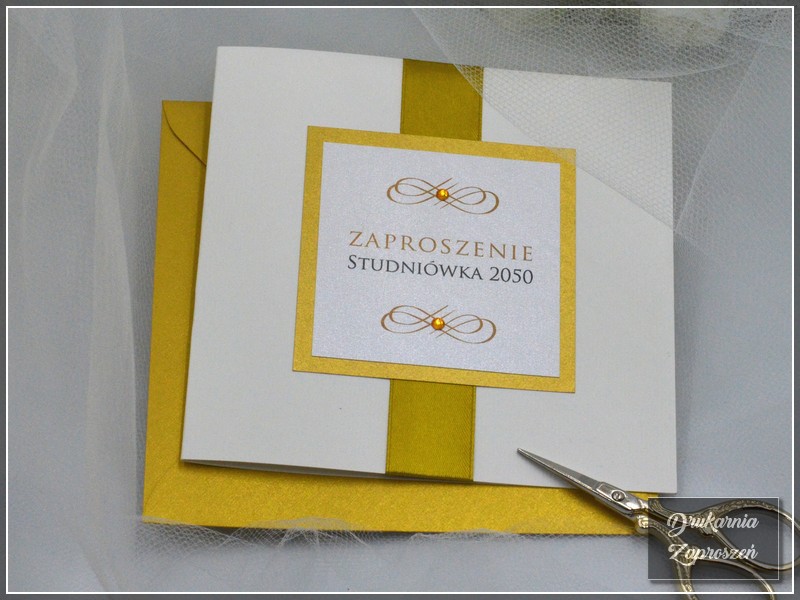 zaproszenia na studniówkę personalizowane z cyrkoniami CELEBRATE