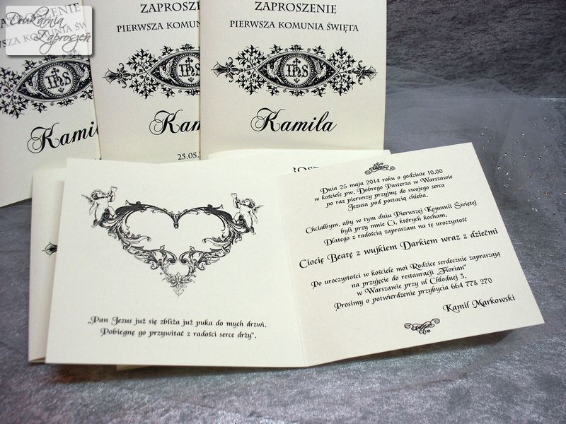 ELEGANT- Zaproszenie na Komunię