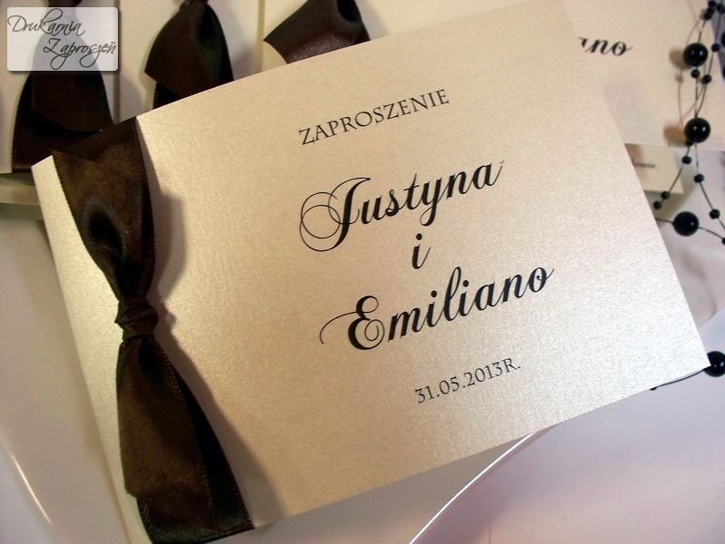 Zaproszenia ślubne PRESTO - klasyczne
