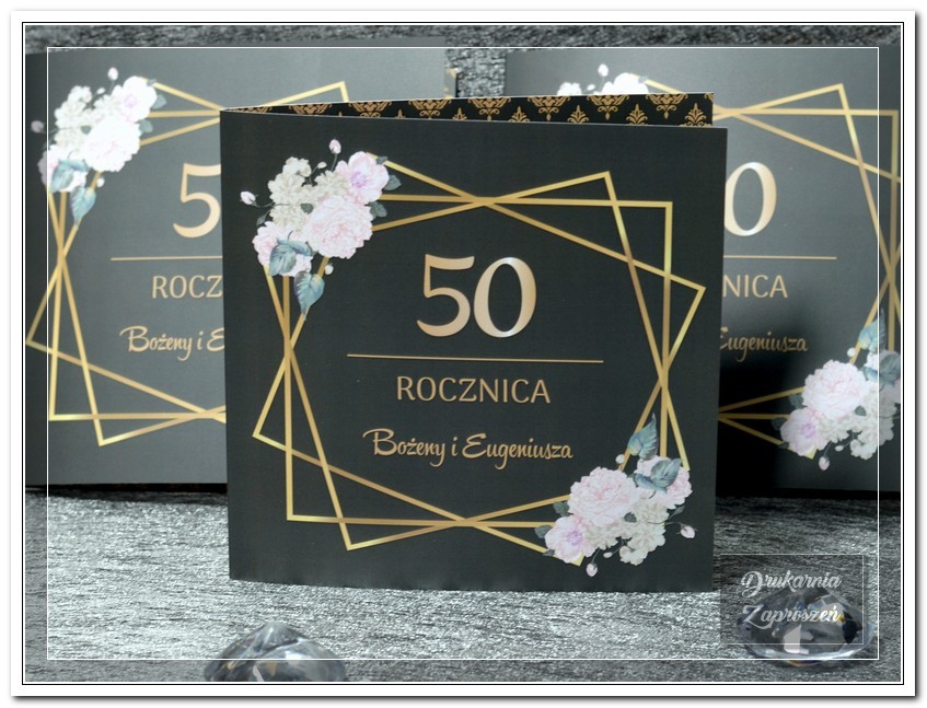zaproszenia na rocznicę personalizowane
