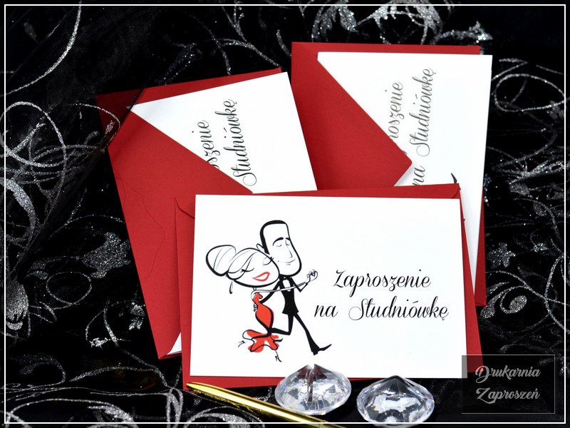 zaproszenia na studniówkę tanie personalizowane TOSCA