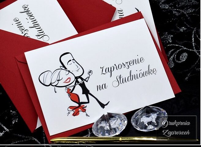 zaproszenia na studniówkę tanie personalizowane TOSCA