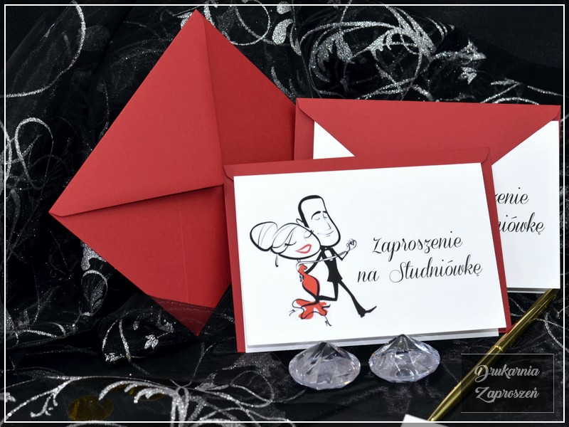 zaproszenia na studniówkę tanie personalizowane TOSCA