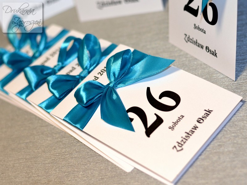 zaproszenia na urodziny dla dorosłych KARTKA Z KALENDARZA personalizowane Drukarnia Zaproszeń