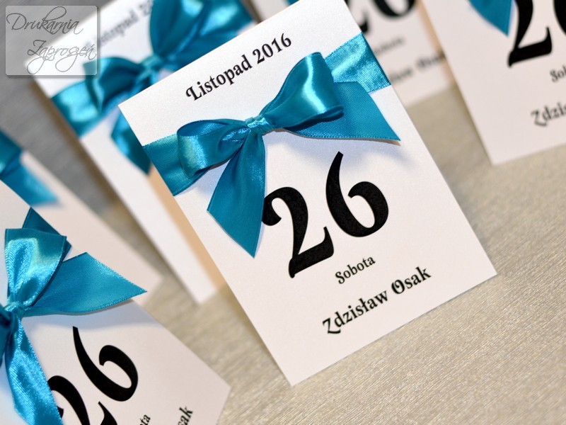 zaproszenia na urodziny dla dorosłych KARTKA Z KALENDARZA personalizowane Drukarnia Zaproszeń