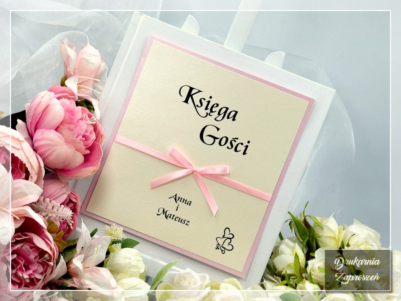 Księga gości personalizowana Classic Hearts