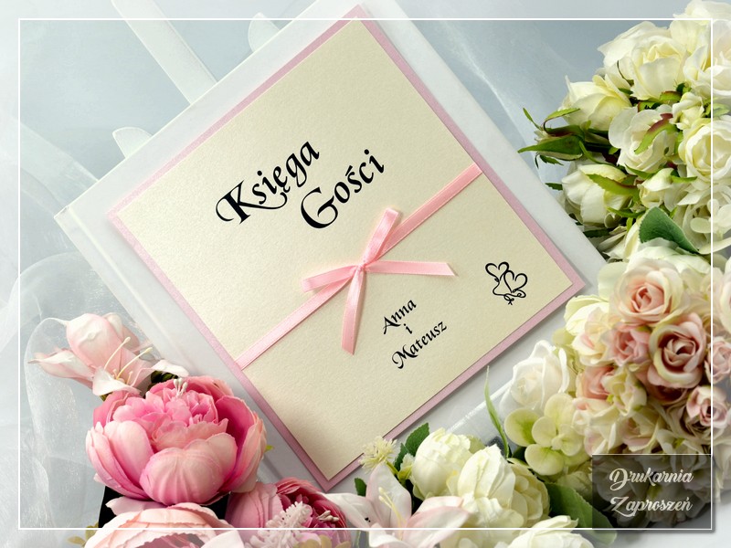Księga gości personalizowana Classic Hearts
