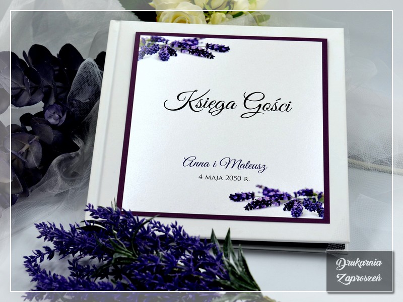 Księga gości personalizowana LAVENDER