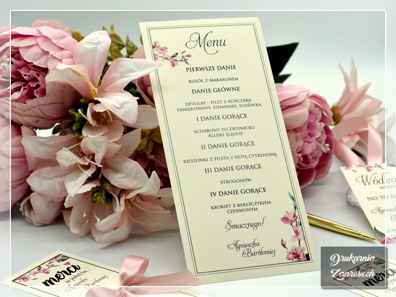 Menu weselne JULIA
