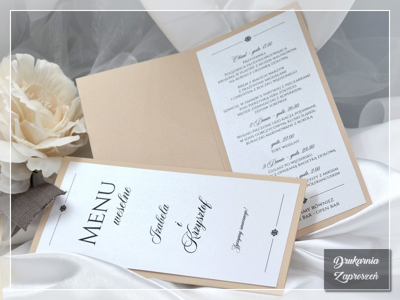 Menu weselne OLIWIA