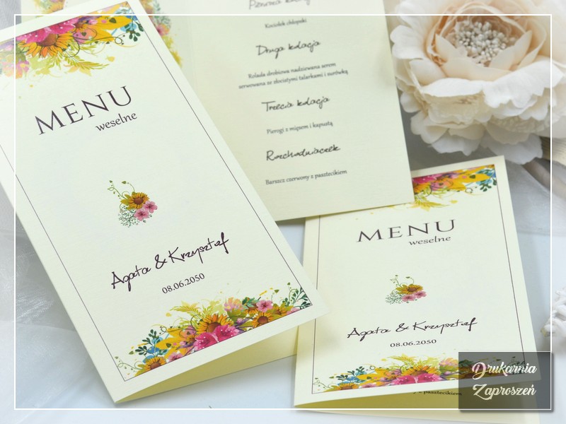 Menu weselne SERENADA