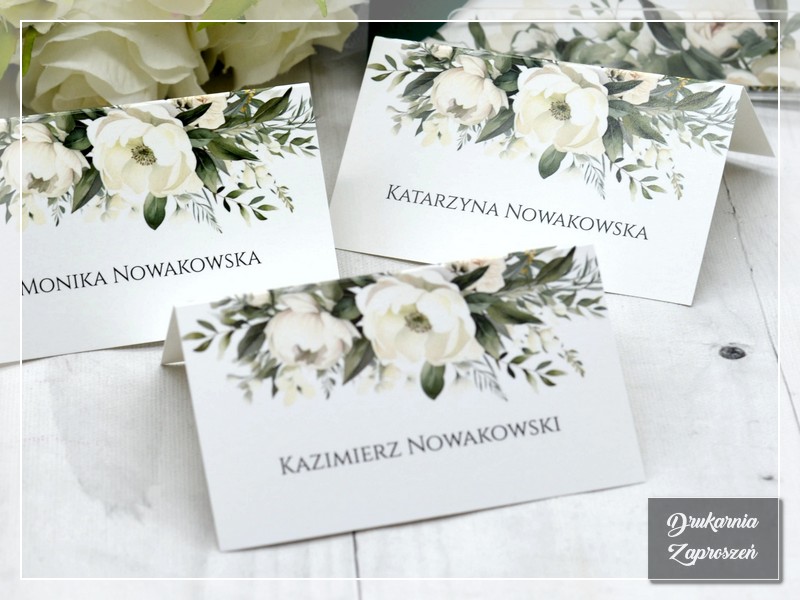 Winietki BIAŁY KWIAT