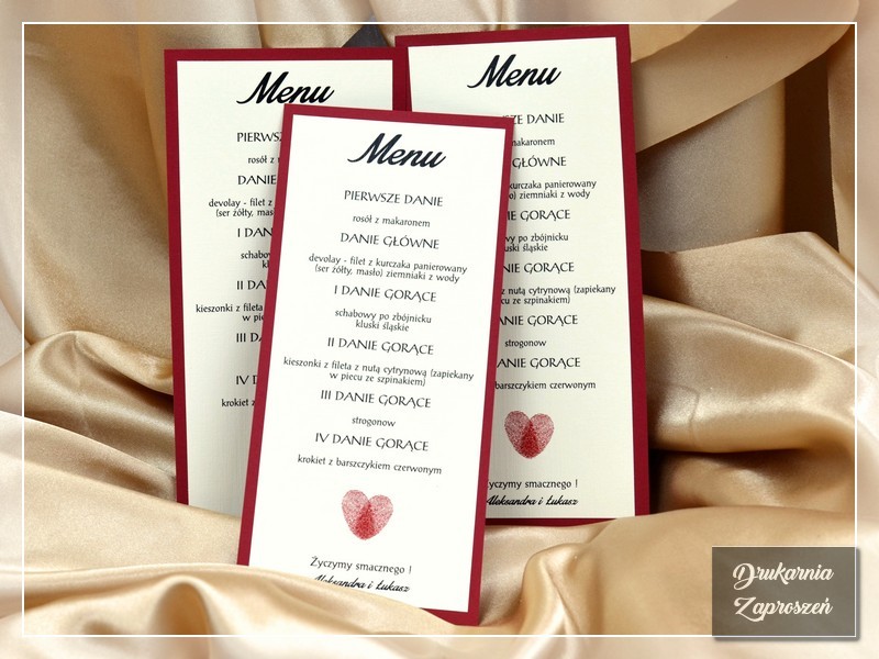 Menu weselne ODETTA