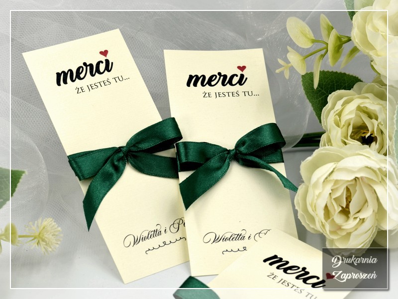 Podziękowania Merci A'CARTE