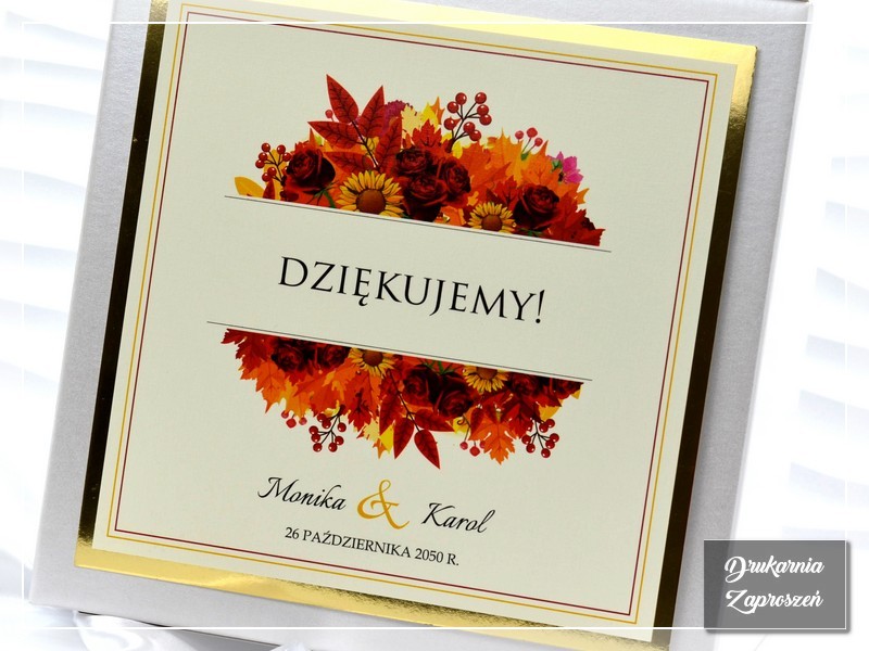 Pudełko na koperty JESIENNE KWIATY
