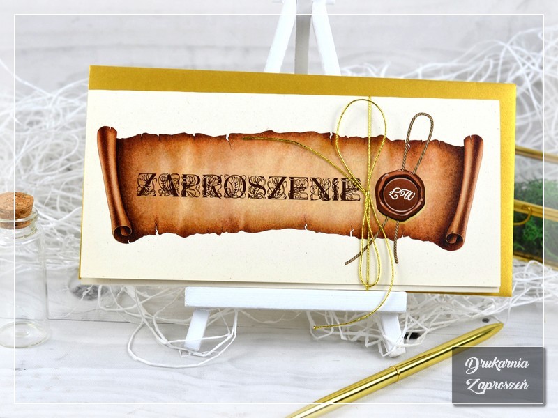 Zaproszenia ślubne STAROPOLSKIE Drukarnia Zaproszeń