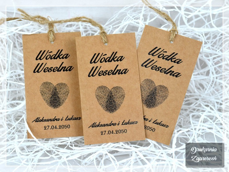 Zawieszki na alkohol ARIADNA boho rustykalne eko kraft