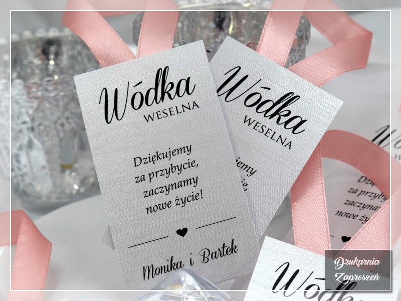 Zawieszki na alkohol KARTKA Z KALENDARZA Drukarnia Zaproszeń