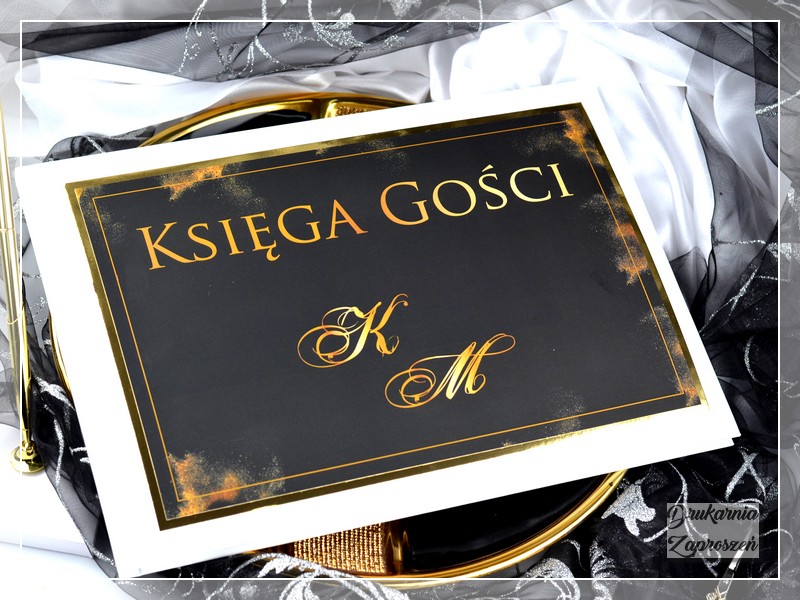 Księga gości BOSKI ONYKS - Drukarnia Zaproszeń