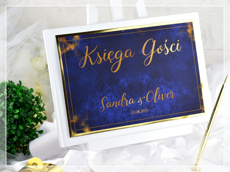 Księga gości BOSKI SZAFIR - Drukarnia Zaproszeń