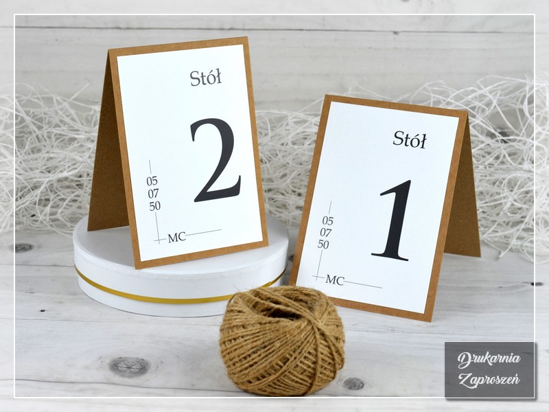 Numery na stół EKO LOVE - DRUKARNIA ZAPROSZEŃ