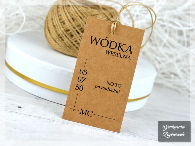 Zawieszki na alkohol EKO LOVE - Zawieszki na wódkę - DRUKARNIA ZAPROSZEŃ
