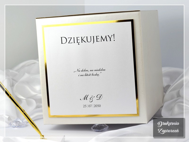 Pudełko na koperty FOTO 1 - ze zdjęciem lub bez, DRUKARNIA ZAPROSZEŃ