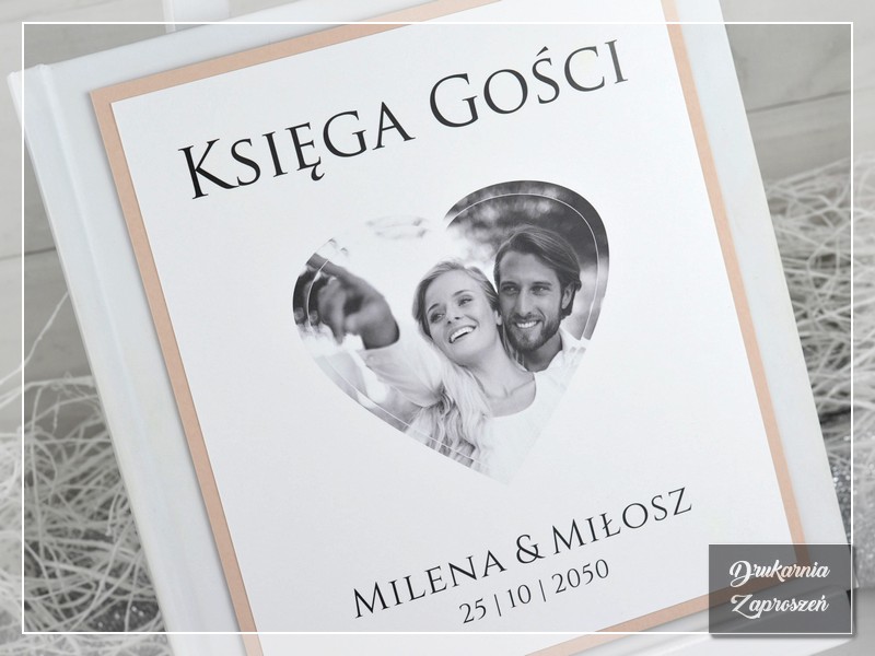 Księga gości FOTO PREMIUM - księga gości ze zdjęciem, DRUKARNIA ZAPROSZEŃ