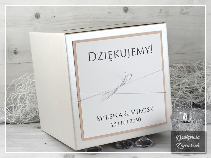 Pudełko na koperty FOTO PREMIUM, DRUKARNIA ZAPROSZEŃ