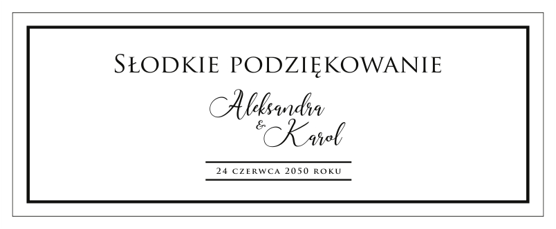 Personalizowane pudełka na ciasto Aleksandra Drukarnia Zaproszeń