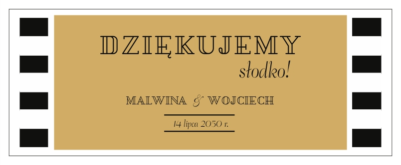 Personalizowane pudełka na ciasto Black&Gold Drukarnia Zaproszeń