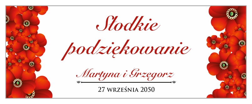 Personalizowane pudełka na ciasto Folk 3 Drukarnia Zaproszeń