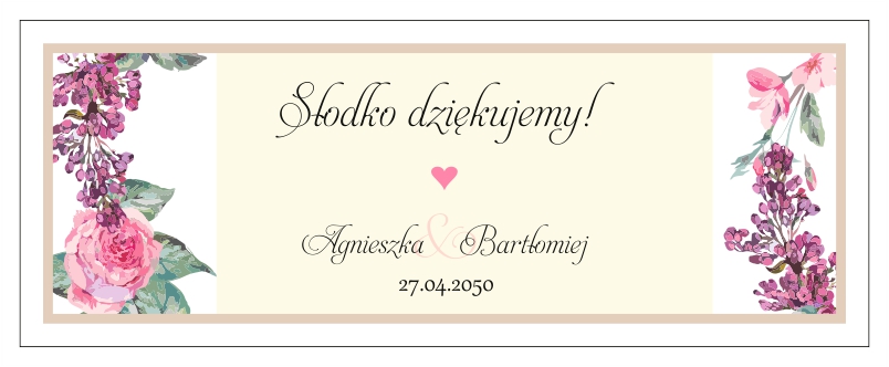 Personalizowane pudełka na ciasto Julia Drukarnia Zaproszeń