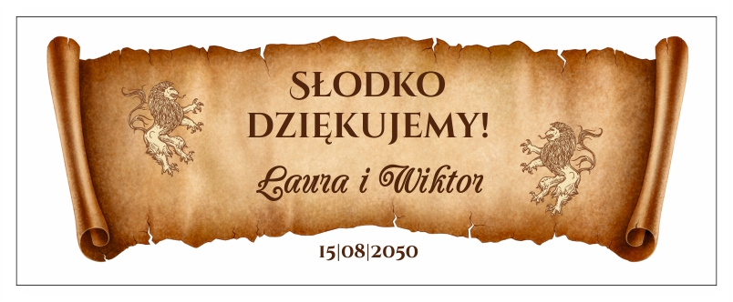 Personalizowane pudełka na ciasto Staropolskie Drukarnia Zaproszeń